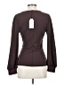 Universal Standard Solid Brown Long Sleeve Blouse Size 00 - 0 - photo 2