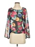 A'gaci 100% Polyester Black Long Sleeve Blouse Size S - photo 1