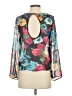 A'gaci 100% Polyester Black Long Sleeve Blouse Size S - photo 2