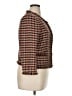 Anne Klein 100% Acrylic Tweed Brown Blazer Size 16 - photo 4