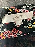 Ann Taylor LOFT 100% Rayon Floral Black Romper Size 8 - photo 4