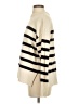 Zara Stripes Ivory Turtleneck Sweater Size S - photo 5