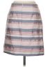 Ann Taylor LOFT Stripes Gray Casual Skirt Size 4 - photo 2