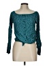 Abercrombie 100% Viscose Teal Long Sleeve Blouse Size 13 - photo 1