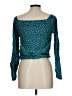 Abercrombie 100% Viscose Teal Long Sleeve Blouse Size 13 - photo 2