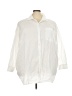 Old Navy 100% Cotton Ivory 3/4 Sleeve Button-Down Shirt Size 3X - photo 1