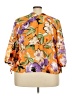 Weekend Suzanne Betro 100% Polyester Orange 3/4 Sleeve Blouse Size 3X - photo 2