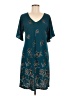 Apt. 9 Teal Casual Dress Size M - photo 1