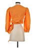 WAYF Orange 3/4 Sleeve Blouse Size S - photo 2