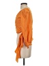 WAYF Orange 3/4 Sleeve Blouse Size S - photo 5