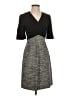 L.K. Bennett Chevron-herringbone Gray Casual Dress Size 4 - photo 1
