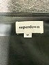 Superdown 100% Polyester Black Faux Leather Skirt Size M - photo 4
