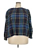 Tanya Taylor Blue 3/4 Sleeve Blouse Size 2X - photo 1