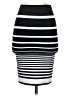 Necessary Objects Stripes Black Casual Skirt Size S - photo 2