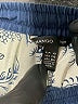 Mango 100% Cotton Paisley Blue Casual Pants Size XXS - photo 7
