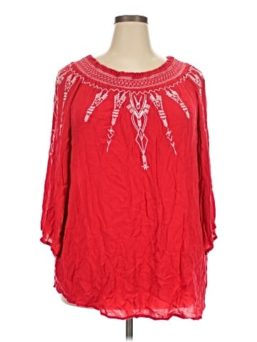 Terre Bleue 3/4 Sleeve Blouse (view 1)