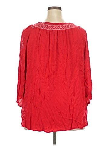 Terre Bleue 3/4 Sleeve Blouse (view 2)