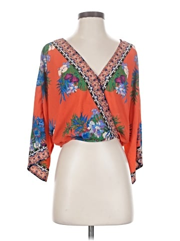 Flying Tomato 3/4 Sleeve Blouse (view 1)