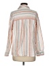 Be Cool Stripes Ivory 3/4 Sleeve Button-Down Shirt Size M - photo 2