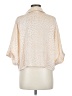 Splendid 100% Polyester Animal Print Ivory 3/4 Sleeve Blouse Size M - photo 2