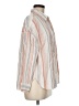 Be Cool Stripes Ivory 3/4 Sleeve Button-Down Shirt Size M - photo 4