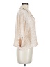 Splendid 100% Polyester Animal Print Ivory 3/4 Sleeve Blouse Size M - photo 4