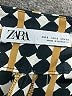 Zara Houndstooth Gold Casual Pants Size S - photo 3