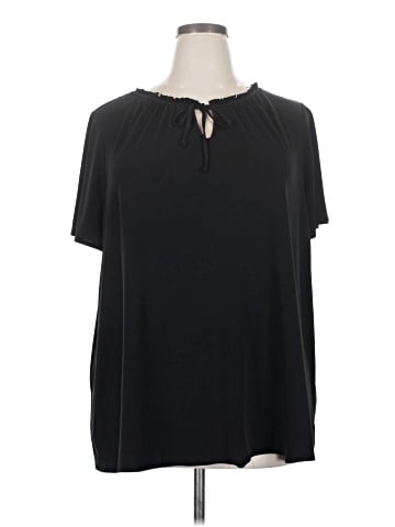 Lane Bryant Outlet Short Sleeve Blouse (view 1)