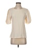 Mikarose 100% Polyester Ivory Short Sleeve Blouse Size S - photo 1