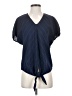 Kal Rieman Blue Short Sleeve Blouse Size XS - photo 1