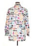 Shein Curve 100% Polyester Print White 3/4 Sleeve Blouse Size 14 Plus (1) - photo 2