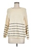Mod Ref Stripes Ivory Pullover Sweater Size M - photo 1