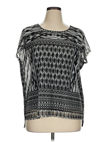 Christopher & Banks Short Sleeve Blouse (view 1)