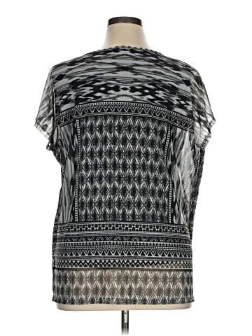 Christopher & Banks Short Sleeve Blouse (view 2)