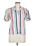 Levi's Stripes White Short Sleeve Blouse Size M (estimated) - photo 1