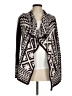 John's Fashion Ivory Brown Cardigan Size M (estimated) - photo 1