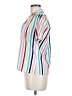Levi's Stripes White Short Sleeve Blouse Size M (estimated) - photo 5