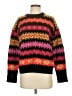 Kate Spade New York Chevron-herringbone Black Wool Pullover Sweater Size XS - photo 1