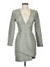 Misha 100% Polyester Metallic Gray Cocktail Dress Size 4 - photo 1