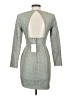 Misha 100% Polyester Metallic Gray Cocktail Dress Size 4 - photo 2