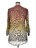 MULTIPLES Animal Print Orange 3/4 Sleeve Blouse Size XL - photo 2