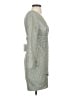 Misha 100% Polyester Metallic Gray Cocktail Dress Size 4 - photo 4