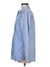 J. McLaughlin Stripes Blue Long Sleeve Button-Down Shirt Size M - photo 5