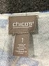 Chico's Blue 3/4 Sleeve Blouse Size Med (1) - photo 7