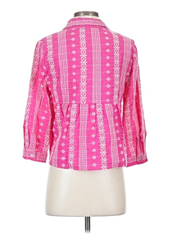 Zara 3/4 Sleeve Button-Down Shirt (view 2)