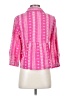 Zara Pink 3/4 Sleeve Button-Down Shirt Size S - photo 2