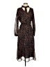 Evereve 100% Polyester Paisley Brown Casual Dress Size XS - photo 1