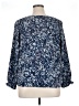 Jessica Simpson Floral Blue 3/4 Sleeve Blouse Size XL - photo 2