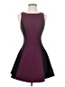Likely Color Block Burgundy Cocktail Dress Size 2 - photo 1