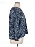 Jessica Simpson Floral Blue 3/4 Sleeve Blouse Size XL - photo 4